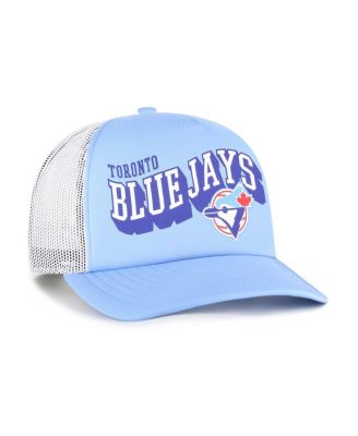 Мужская брендовая светло-голубая кепка Toronto Blue Jays Meander Foam Trucker Snapback от бренда '47