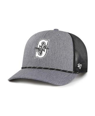 '47 Brand Men's Charcoal Seattle Mariners Carbon Rope Trucker ...