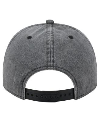 Men's Charcoal Carolina Hurricanes Throwback Washed A-Frame Pre-Curved 9FIFTY Snapback Hat