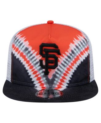 Мужская регулируемая шляпа дальнобойщика-гольфиста San Francisco Giants Tie-Dye от New Era для мужчин
