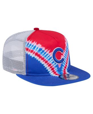 Men's Chicago Cubs Tie-Dye Golfer Trucker Adjustable Hat