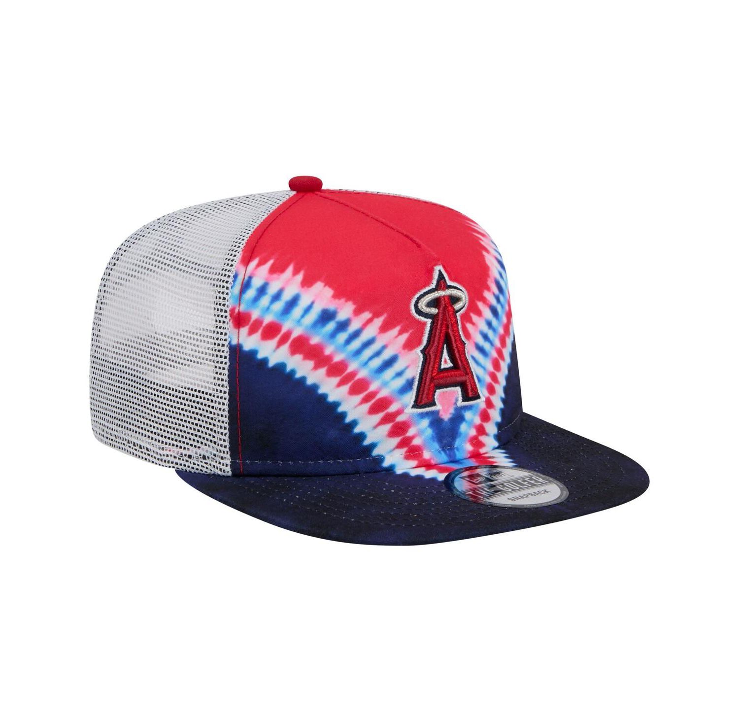 Men's Los Angeles Angels Tie-Dye Golfer Trucker Adjustable Hat