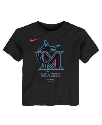 Toddler Black Miami Marlins 2025 City Connect Logo T-Shirt
