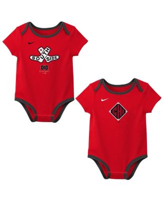 Nike - Newborn RedBlack Chicago White Sox 2025 City Connect Two-Pack Bodysuit Set