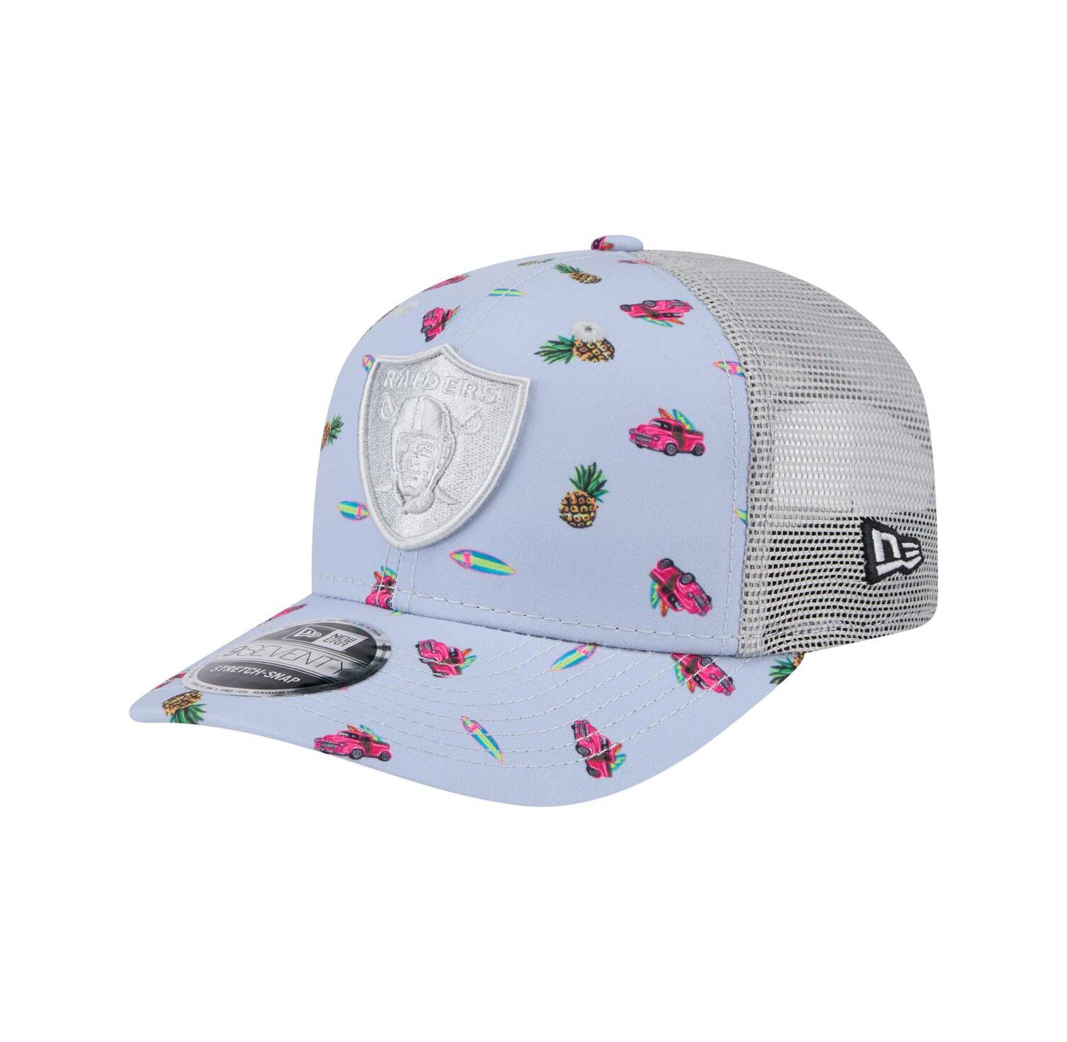 Men's Light Blue Las Vegas Raiders Adventure Surfboard 9SEVENTY Adjustable Hat