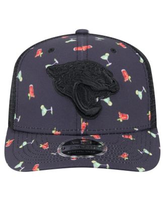 Мужская темно-синяя / черная кепка New Era Jacksonville Jaguars Adventure Drinks с рисунком 9SEVENTY, стрейчевая на застежке