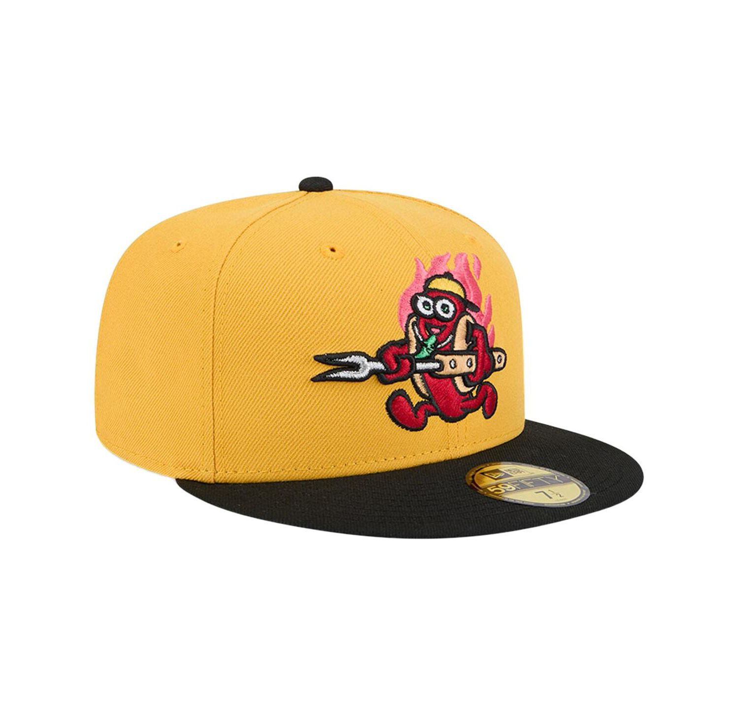Men's Yellow Akron RubberDucks Copa de la Diversion 59FIFTY Fitted Hat