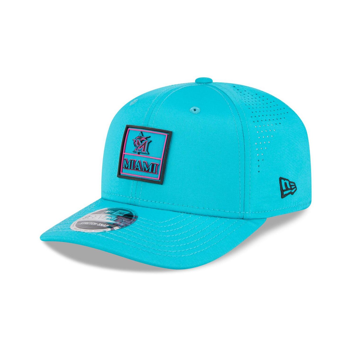 Men's Teal Miami Marlins 2025 City Connect 9SEVENTY Adjustable Hat