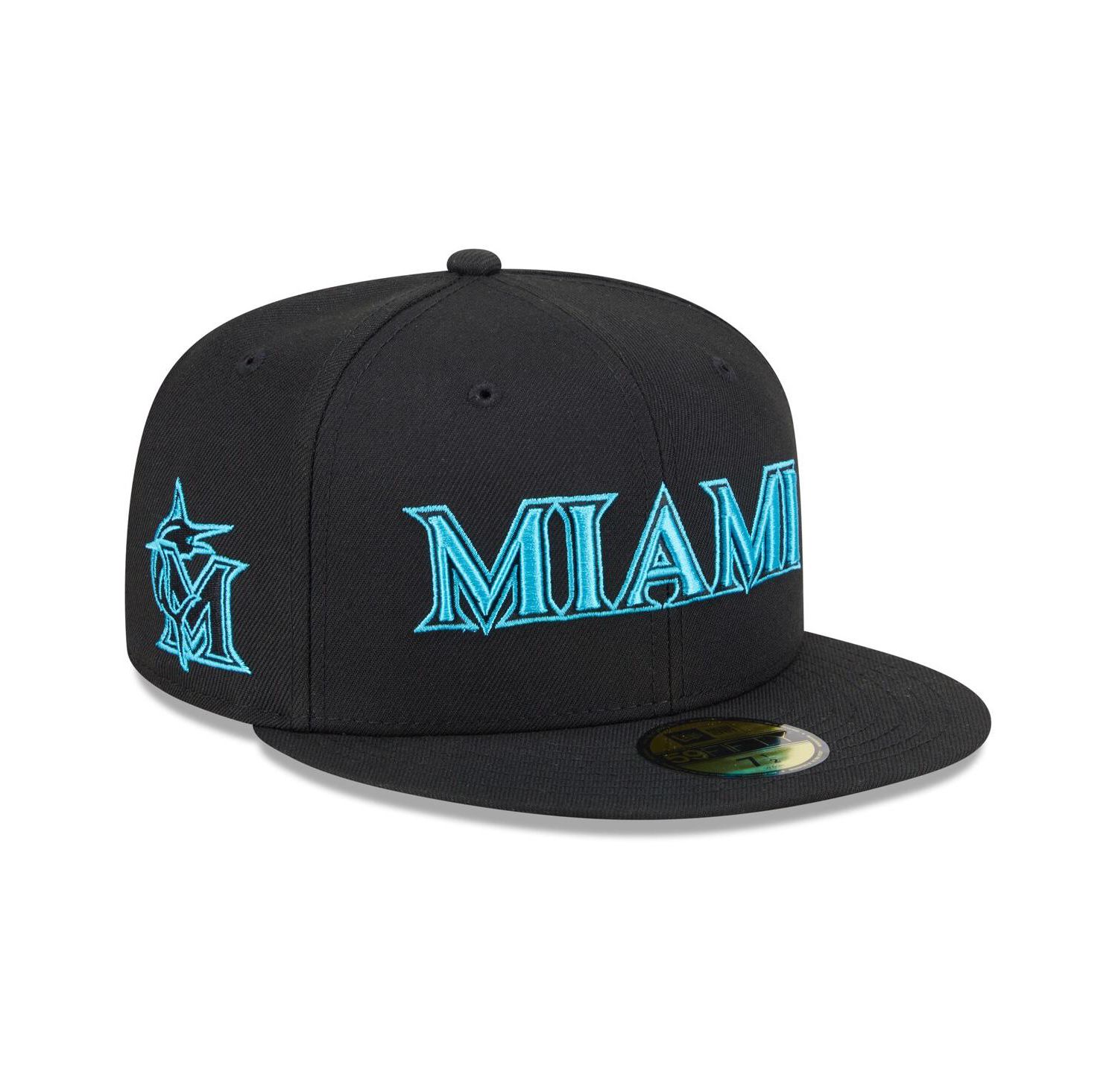 Men's Black Miami Marlins 2025 City Connect 59FIFTY Fitted Hat