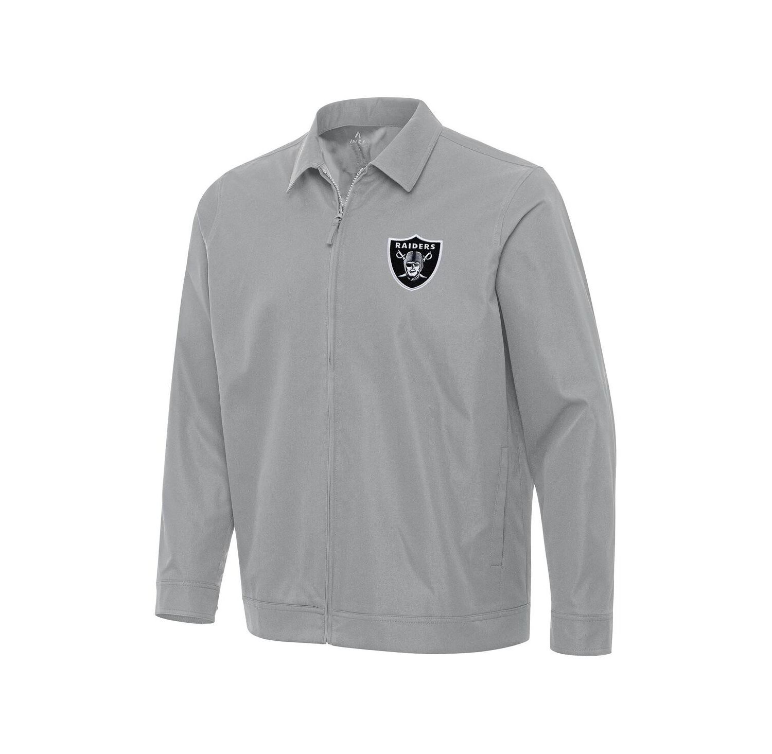 Men's Gray Las Vegas Raiders Pivot Full-Zip Jacket
