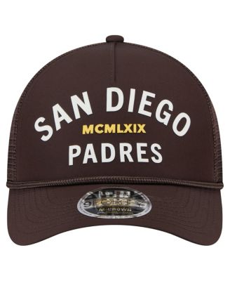 Men's Dark Brown San Diego Padres Minimalist 9FORTY A-Frame Adjustable Hat