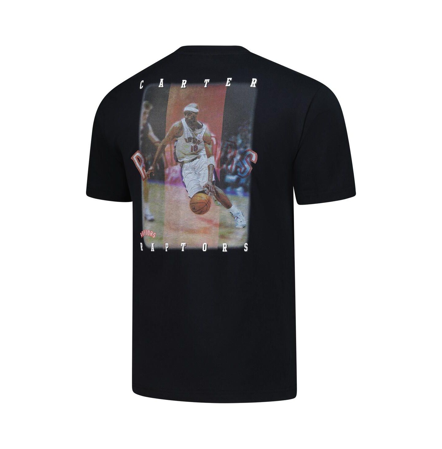 Мужская футболка Mitchell & Ness Vince Carter Black Toronto Raptors Hardwood Classics NBA Legends — фото 3