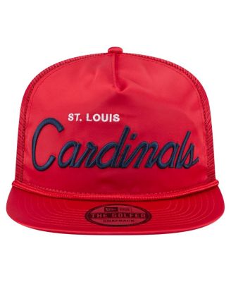 Новая мужская красная кепка для гольфа St. Louis Cardinals в стиле ретро с атласной надписью New Era