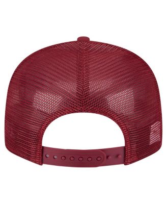 Men's Garnet Florida State Seminoles Split Panel 9FIFTY Snapback Trucker Hat