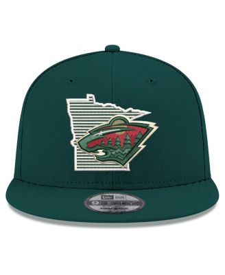 Мужская зеленая кепка-бейсболка New Era Minnesota Wild State Pride 9FIFTY Snapback