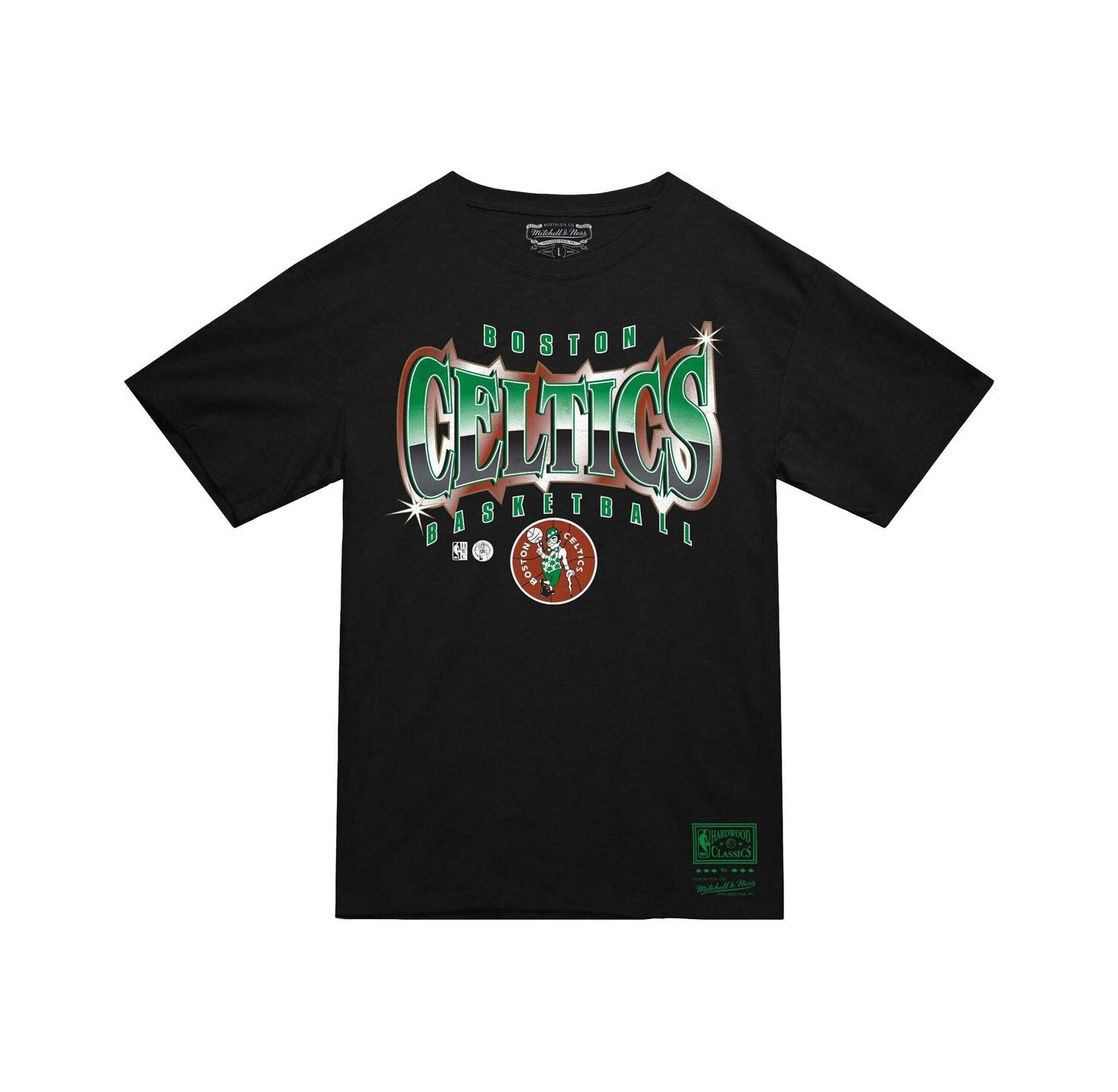 Men's Black Boston Celtics Worldwide Collection Glow Up T-Shirt