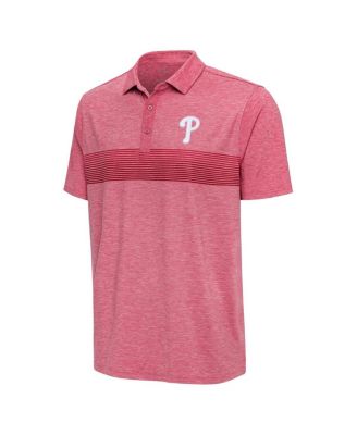 Мужская футболка-поло Heather Red Philadelphia Phillies Dashing от Antigua