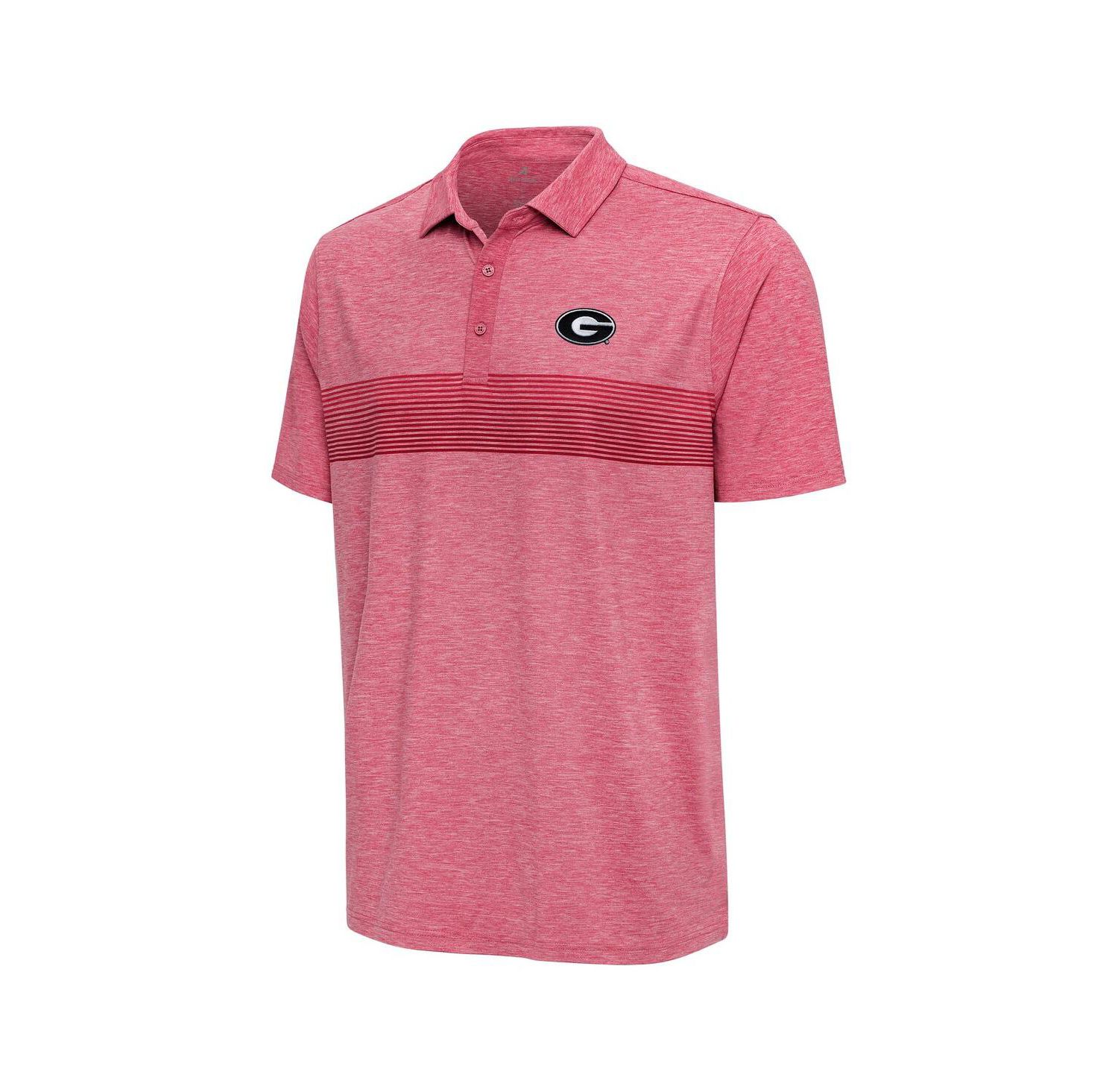 Men's Heather Red Georgia Bulldogs Dashing Polo Shirt