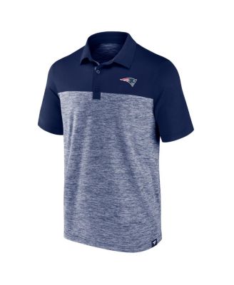 Мужская футболка-поло с клатчем Fanatics от Heather Navy New England Patriots