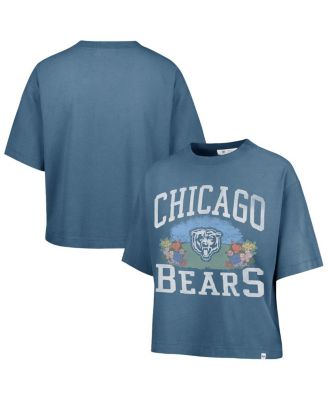 '47 Brand - Women's Mineral Blue Chicago Bears Florentina Montauk Cropped T-Shirt