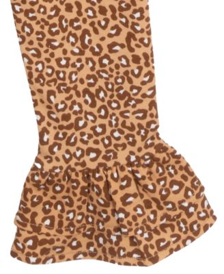 Baby Girls 2-Piece Fall Treat Top and Cheetah Leggings Set