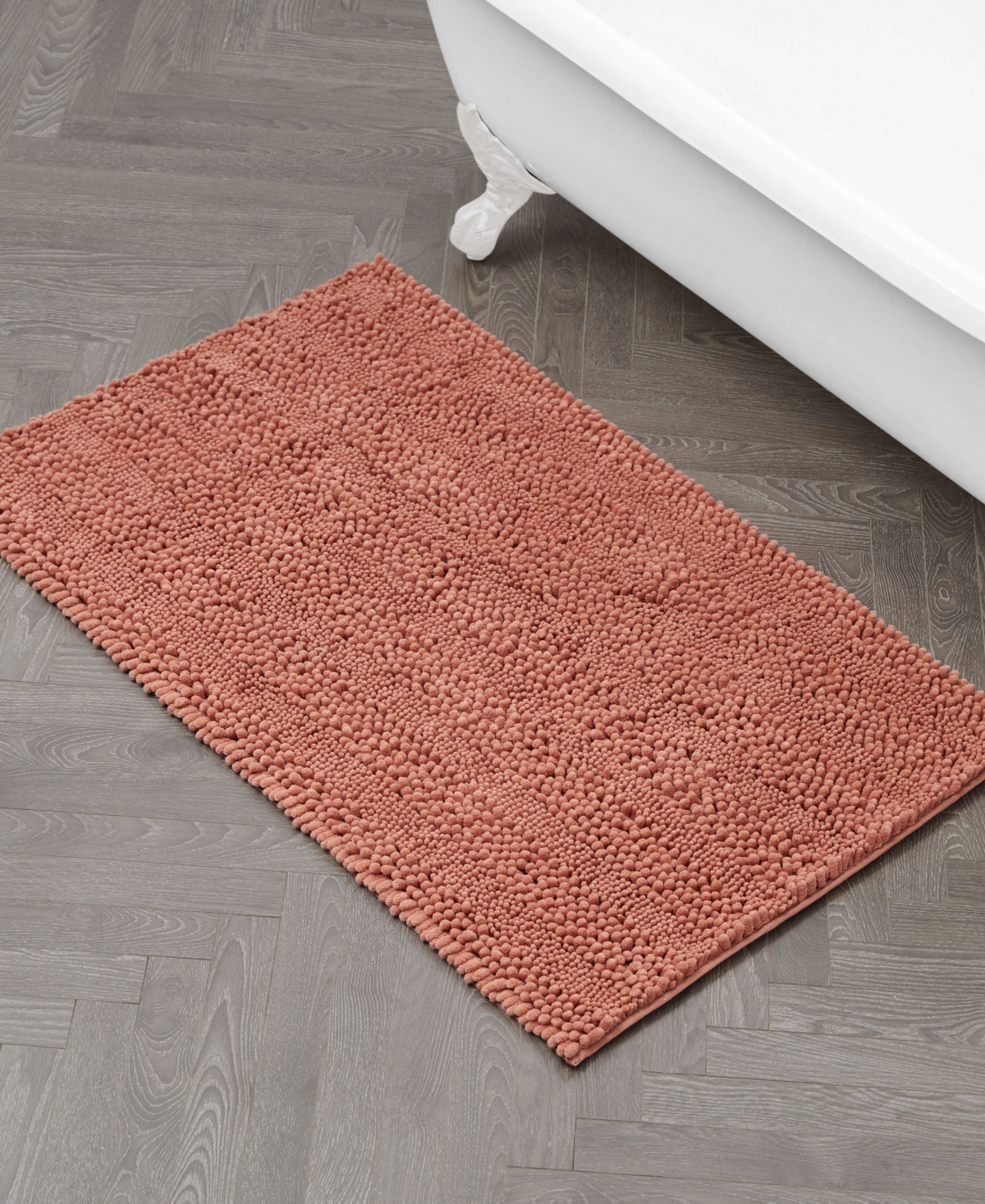 Laura Ashley Astor Chenille Bath Mat, 27" X 45"
