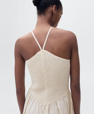 Mango Women's Combined Halter Dress - Macy's