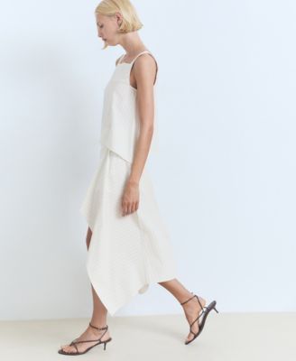 Women's Linen-Blend Straight Skirt