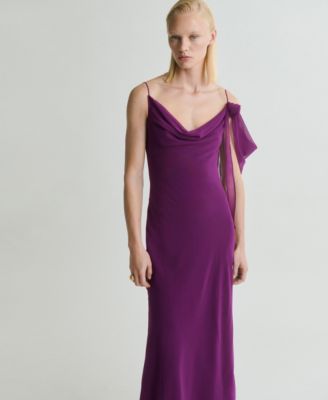 Women's Flower Detail Draped Dress