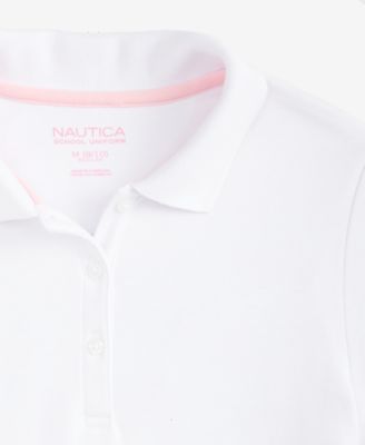 Big Girls Short Sleeve Interlock Polo Shirt
