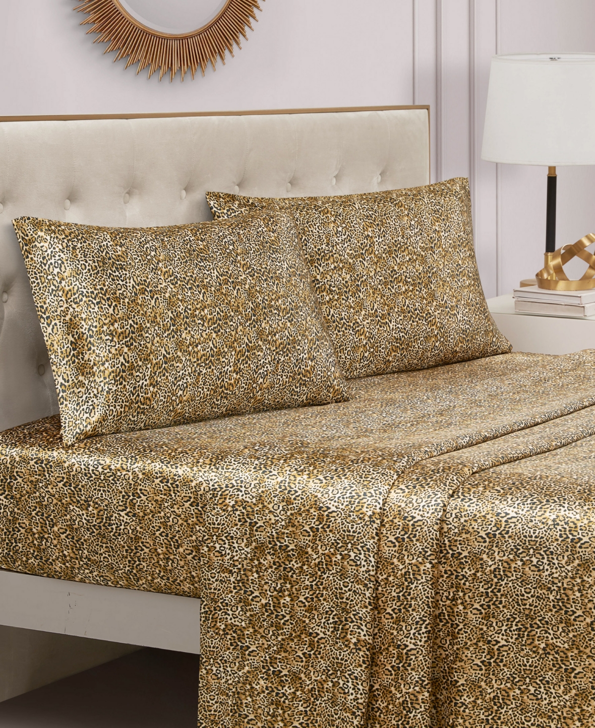 Juicy Couture Satin 3 Piece Sheet Set, Twin