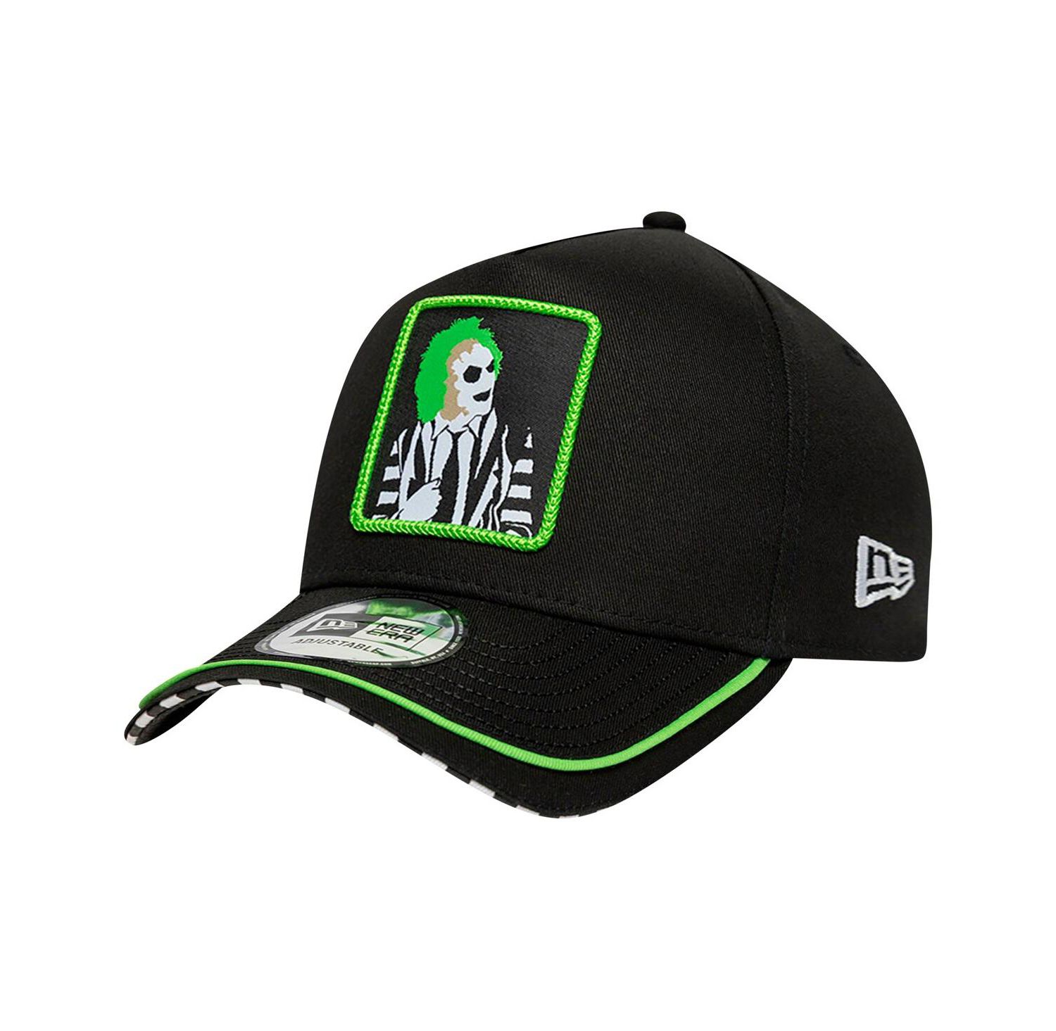 Men's Black Beetlejuice Green Piping 9FORTY Adjustable Hat