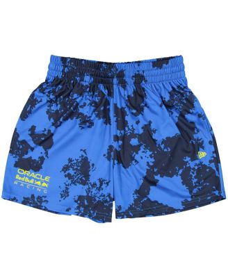 Мужские синие футбольные шорты Red Bull Racing с графическим рисунком New Era