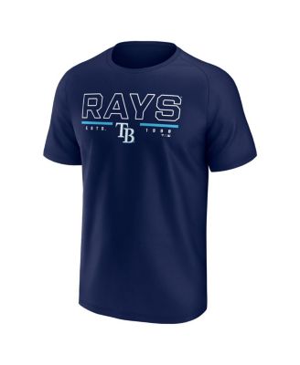 Мужская темно-синяя футболка реглан Fanatics Tampa Bay Rays