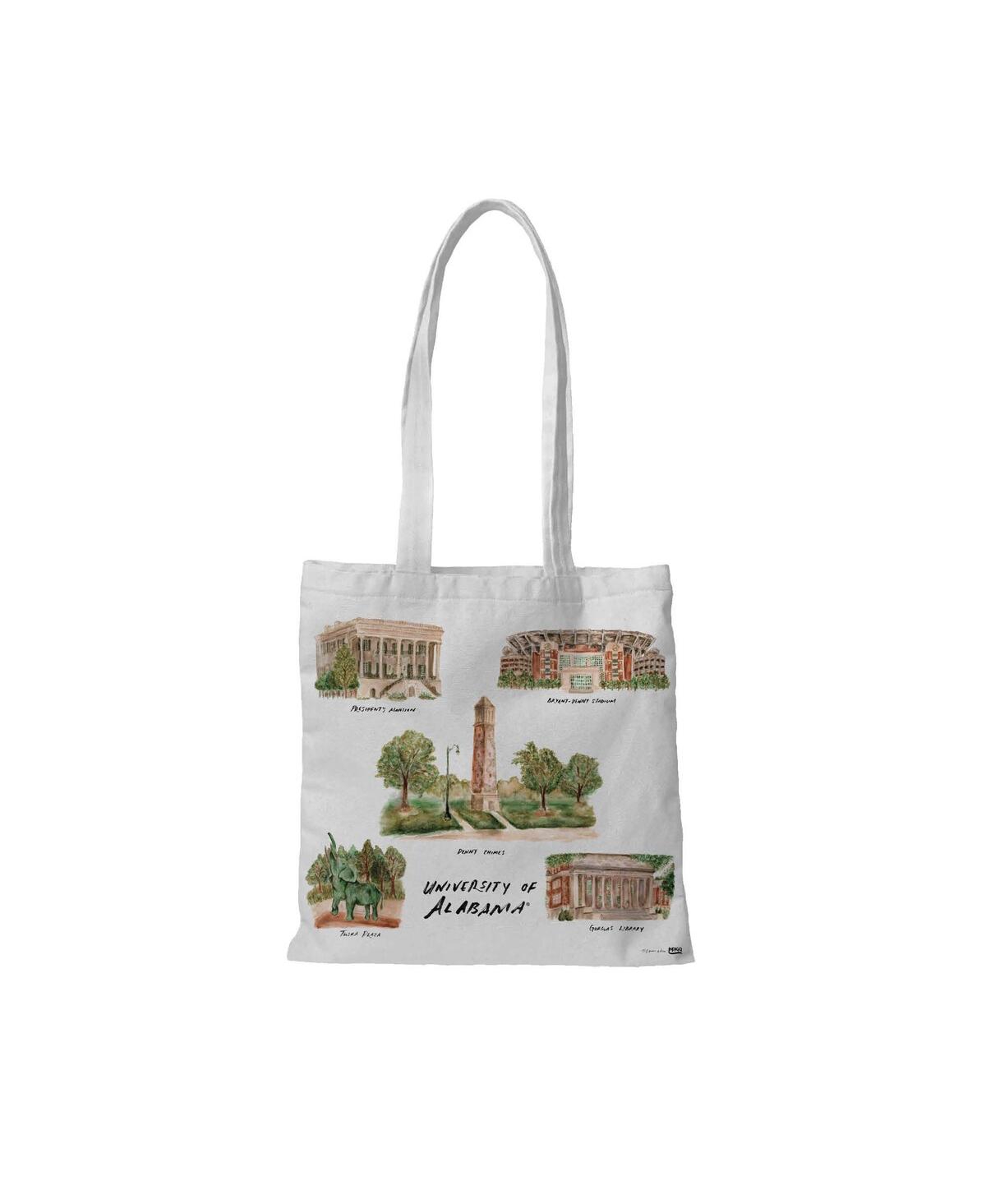 White Alabama Crimson Tide Laura Wilcox Designs Tote Bag - White