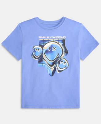 Grayson Threads Kids, The Label - Big Boys Smiley World Graphic Short-Sleeve T-Shirt