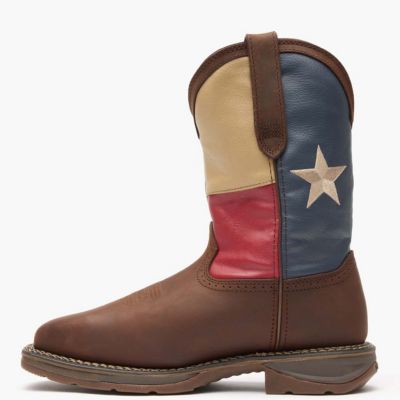 Men's Workin' Rebel Texas Flag Steel Toe Work Boot