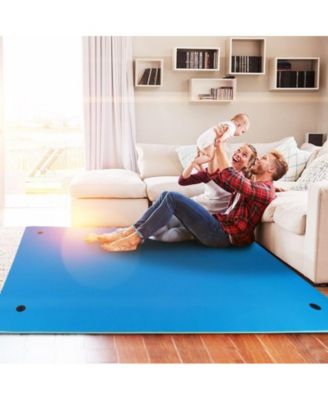 Blue Water Floating Mat Foam Pad, 9x6FT Bouncy Tear-Resistant XPE Foam