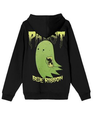 Pabst Blue Ribbon Mens Ghost Holding Beer Long Sleeve Adult Black Hooded 7990₽