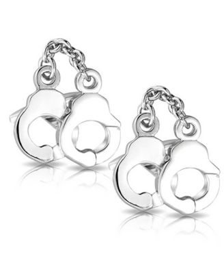 Блестящие ювелирные изделия, наручники, Соучастники преступления, Запонки для рубашек, Застежка на петлях из нержавеющей стали