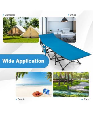 28.5'' Extra Wide Sleeping Cot Camping Cot for Adults with Carry Bag