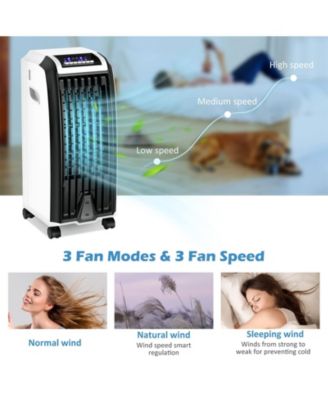  Portable Evaporative Air Cooler with 3 Wind Modes and Timer  Air Cooling Appliance