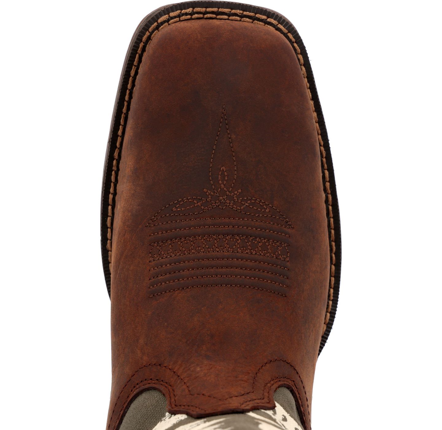 Мужские ботинки Durango Rebel by Army Green USA Print Western Boot, цвет: Коричневый / Зелёный — фото 8