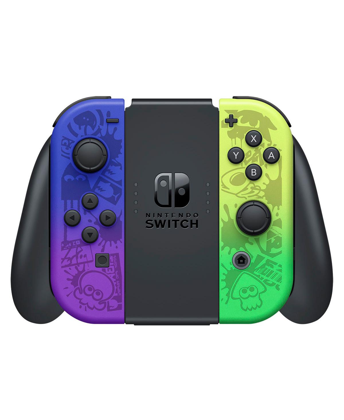 Nintendo Switch Oled Console Splatoon 3 Special Edition with MightySkins Console and Controller Skin Voucher and Year Cps Extended Warranty