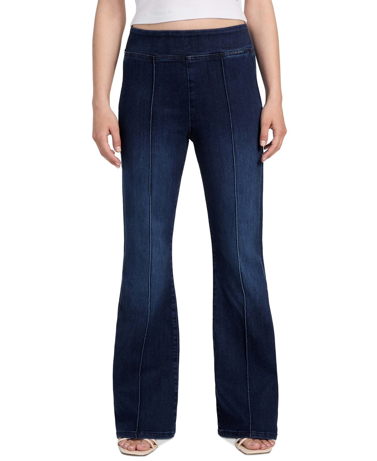 Guess Women's Sexy High Rise Pull-on Flare Leg Jeans