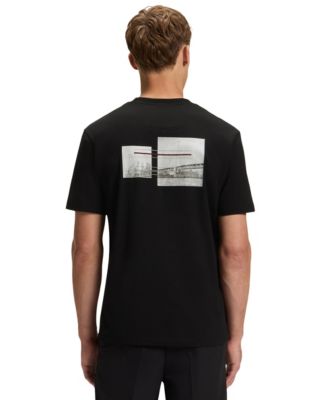 Men's Stretch Cotton Print Relaxed-Fit T-Shirt