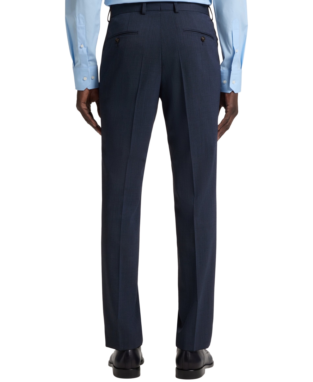 Hugo Boss Boss By  Men's Micro-patterned Stretch Slim-fit Suit In Blue
