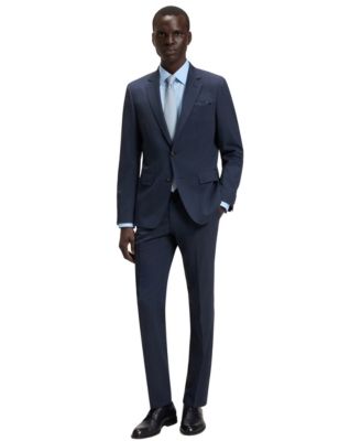 Men's Micro-Patterned Stretch Slim-Fit Suit