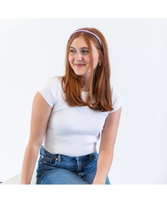 Thin Solid Headband - Purple