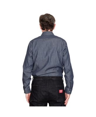 Мужская рубашка в полоску цвета индиго из коллекции American Heritage Collection 7-го уровня